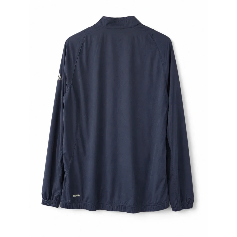Adidas Golf ClimaProof Wind 1/4 Zip Pullover Jacket Navy Blue Men's Medium